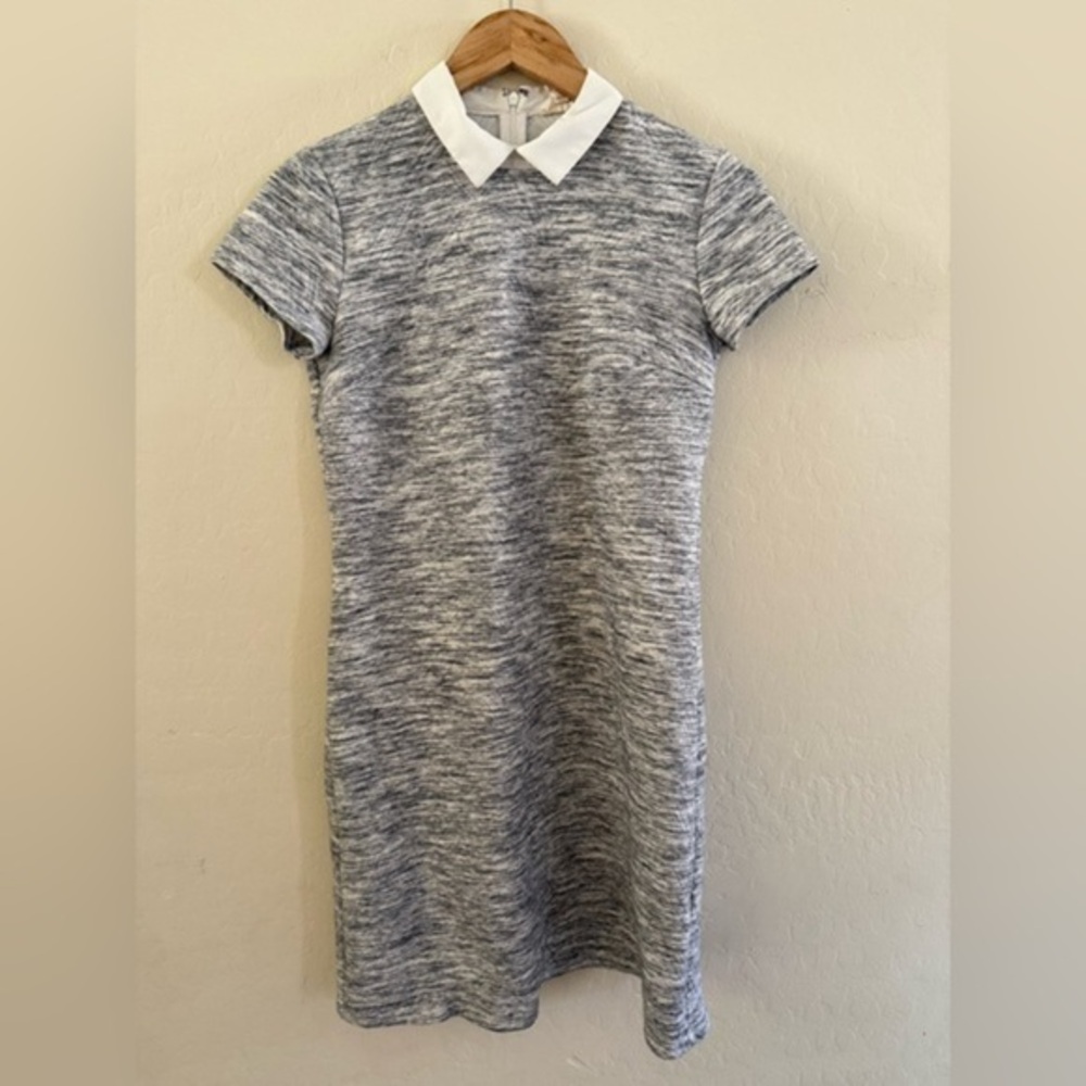Gray Collared Women's Dress
